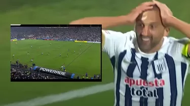 Hernán Barcos anotó el 2 - 0 para Alianza Lima pero el VAR eliminó el tanto / Foto: ESPN