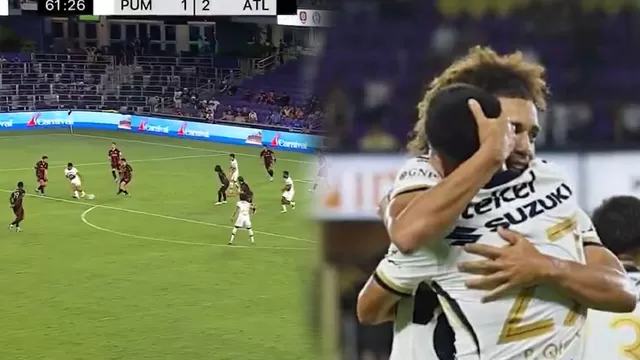 Piero Quispe fue destacado por asistencia en triunfo de Pumas por la Leagues Cup / Captura