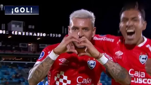 Carlos Garcés convirtió un golazo en el empate de Cienciano vs Juventus por la Copa Sudamericana / DirecTV Sports