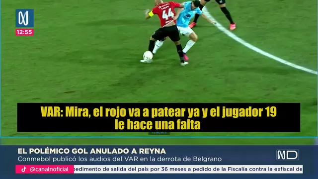 Así fue el gol anulado de Bryan Reyna y los audios del VAR