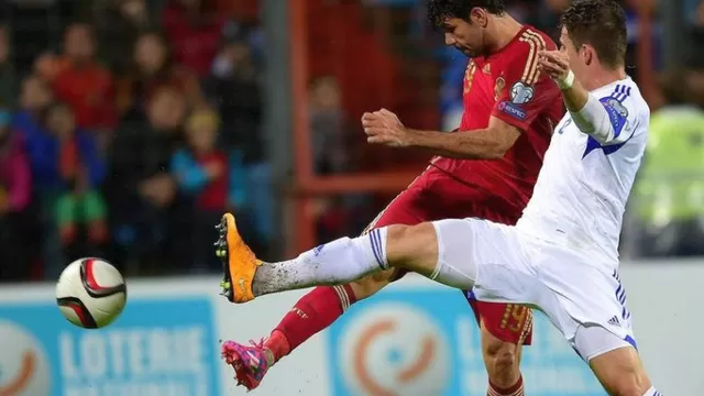 Diego Costa marcó su primer tanto con España en goleada ante Luxemburgo