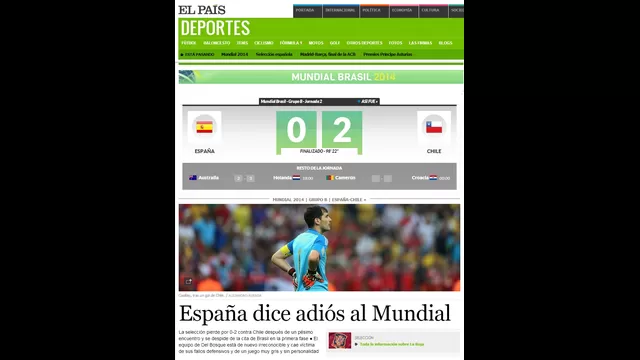 Así reaccionó la prensa en Chile y España tras el final de partido-foto-4