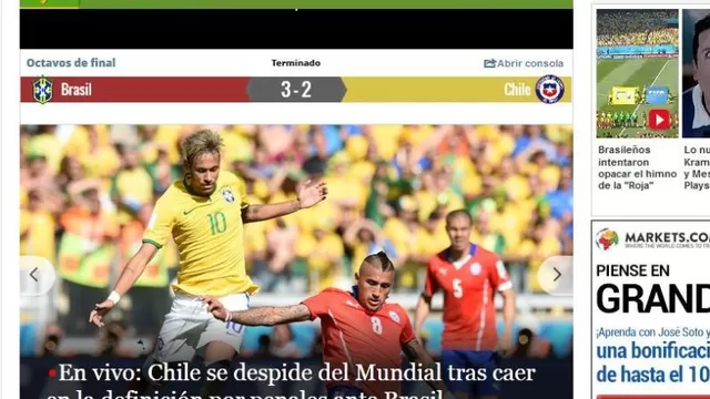 Así reaccionó la prensa mundial tras el triunfo por penales de Brasil-foto-3