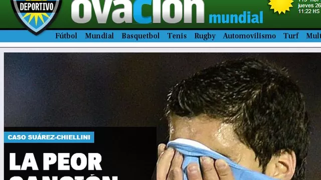 Así reaccionó la prensa uruguaya y de todo el mundo por sanción a Suárez-foto-1