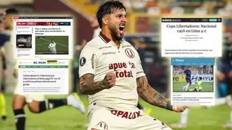 Medios uruguayos resaltaron la capacidad de Universitario para remontar el partido de Copa Libertadores. | Fuente: x / Medio: @Liga1TeApuesto/ Capturas de medios web uruguayos