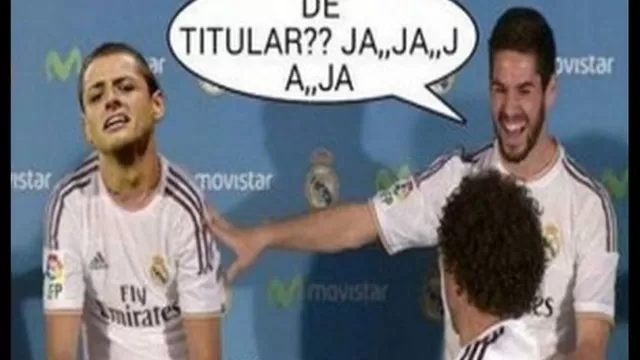 Así se burlan del &#39;Chicharito&#39; Hernández por su debut en el Real Madrid-foto-3