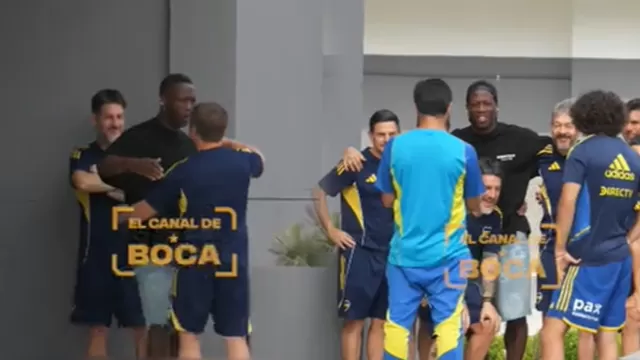 Luis Advíncula tuvo una emotiva despedida en el predio de Boca Juniors tras confirmarse su salida / El Canal de Boca 