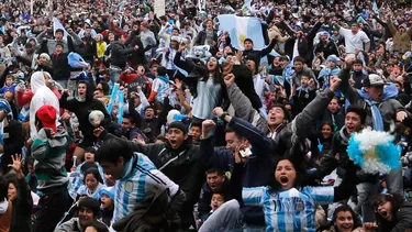 Así se escuchó el gol de Di María en las calles de Buenos Aires