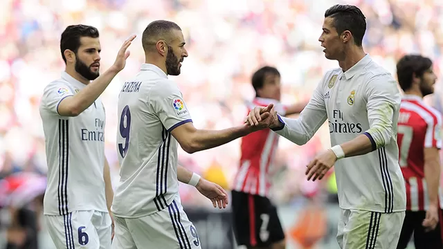Benzema y Casemiro anotaron para el Real Madrid.