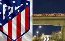 Atlético condenó aparición de muñeco con la camiseta de Vinicius colgado de un puente - Noticias de camiseta