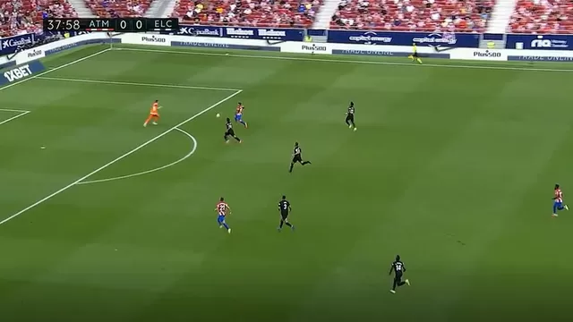 Atlético de Madrid: Correa anotó el 1-0 tras terrible error del arquero del Elche
