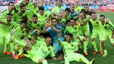 Barcelona campeón de la Liga española tras vencer 1-0 al Atlético