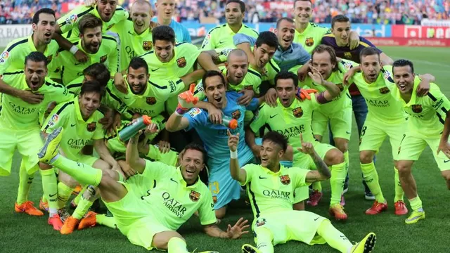 Barcelona campeón de la Liga española tras vencer 1-0 al Atlético