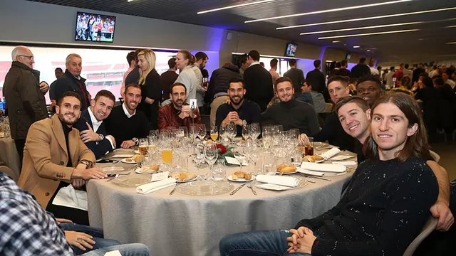 Atlético de Madrid celebró su primera comida navideña en el Wanda Metropolitano