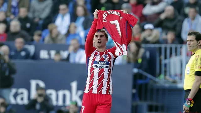 Atlético de Madrid derrotó 1-0 al Málaga con gol de Griezmann al minuto de juego