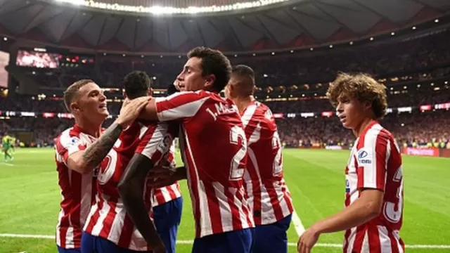 Atlético de Madrid remontó 0-2 en contra en los primeros minutos. | Foto: AFP