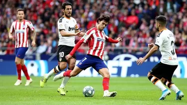 Joao Félix sufrió una lesión en el duelo ante Valencia. | Foto: Atlético de Madrid