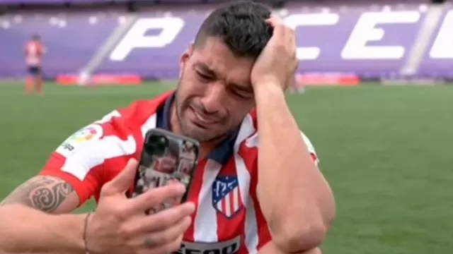 Atlético de Madrid: El llanto de Luis Suárez al hablar con su familia tras ganar LaLiga