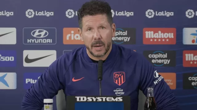 No quiso responder sobre el uruguayo. | Video: Atlético de Madrid