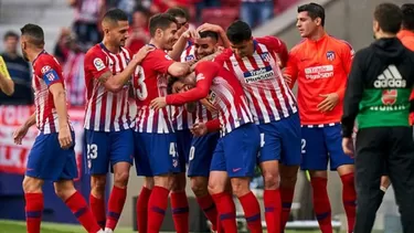 El Atleti se puso a 9 puntos del Barcelona en la La Liga. | Foto: AFP