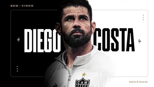 Atlético Mineiro anunció el fichaje de Diego Costa