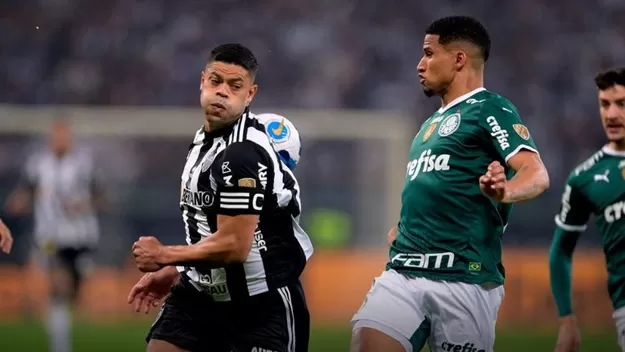 Atlético Mineiro y Palmeiras igualaron 2-2 en la ida de los cuartos de Libertadores