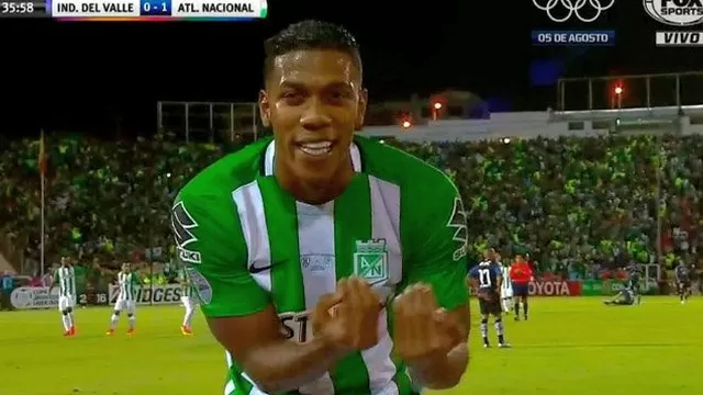 Atlético Nacional: Berrío pusó así el 0-1 ante Independiente del Valle