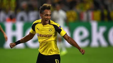 Pierre Emerick Aubameyang, delantero del Borussia Dortmund.