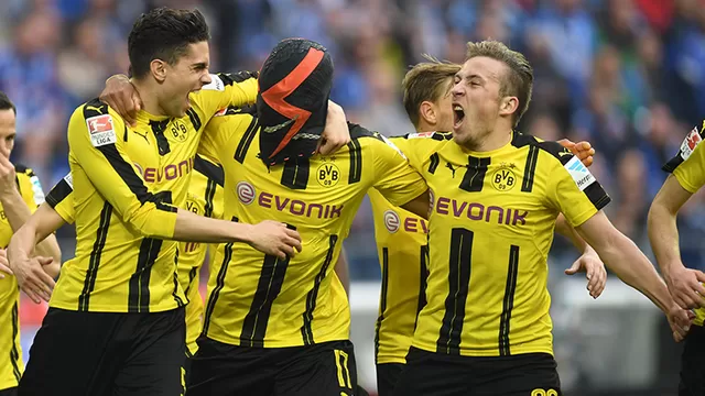 El Dortmund empat&amp;oacute; 1-1 con el Schalke 04. Foto: AFP