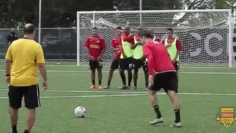 Aurelio Saco-Vértiz anotó un golazo en la práctica del Fort Lauderdale Strikers