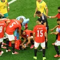Mohamed Hany se desplomó en pleno partido de Australia vs Egipto
