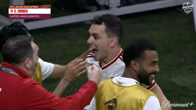 El brasileño naturalizado emiratí puso el empate parcial en el encuentro.  | Video: Paramaout
