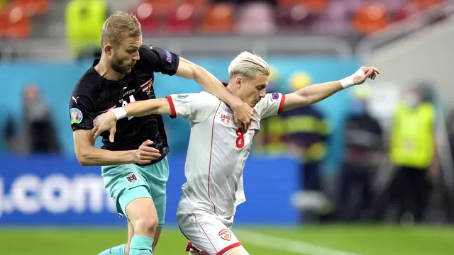 Austria venció por 3-1 a la debutante Macedonia del Norte en la Eurocopa
