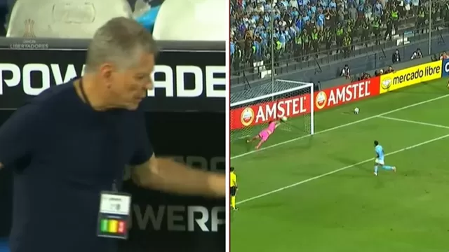 Paulo Autuori se molestó por el penal fallado de Christofer Gonzáles en el Sporting Cristal vs Carabobo / CONMEBOL