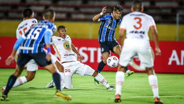 Ayacucho FC perdió en Ecuador. | Foto: Gremio/Video: SBT