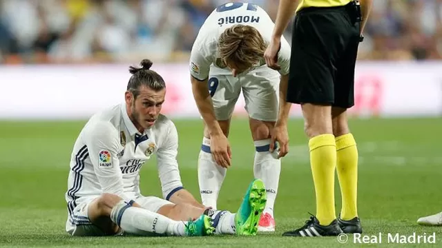 Bale se lesion&amp;oacute; en el choque ante Barcelona.