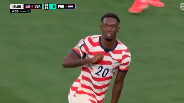 Balogun anotó el 3-0 de Estados Unidos sobre Paraguay / Foto: América TvGO