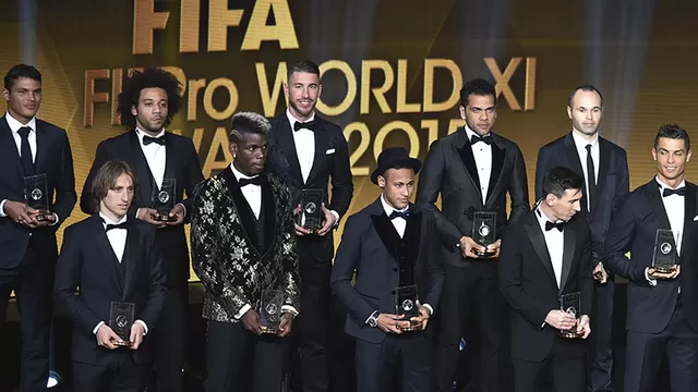 Los mejores jugadores del mundo. (Foto: AFP)