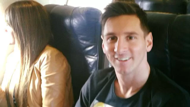 Lionel Messi viajando a Z&amp;uacute;rich.-foto-1
