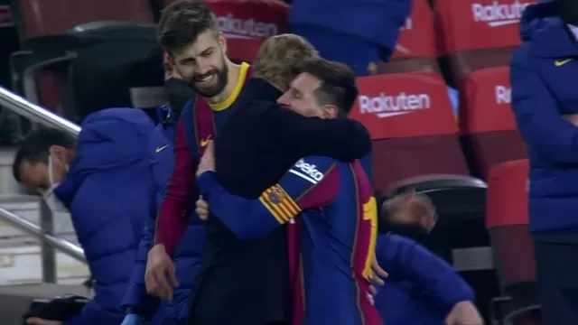 Barcelona: El abrazo entre Messi y Koeman que emociona a los hinchas azulgranas