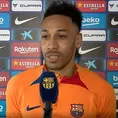 Barcelona: Aubameyang se pronunció tras fichar por el club azulgrana