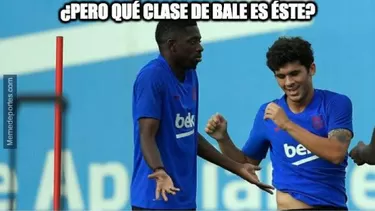 Dembelé protagonizó muchos memes tras lesionarse.