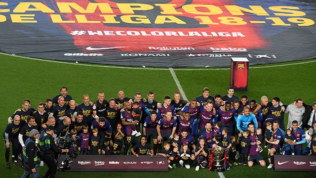 Barcelona, campe&amp;oacute;n de LaLiga 2018-2019. | Foto: AFP