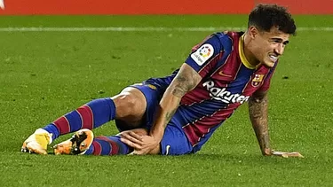 Coutinho dejó con 10 jugadores al Barcelona a los 90+2. | Foto: AFP/Video: LaLiga Santander