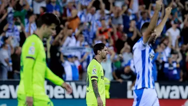 Barcelona cay&amp;oacute; 2-1 en la cancha de Legan&amp;eacute;s. | Foto: AFP