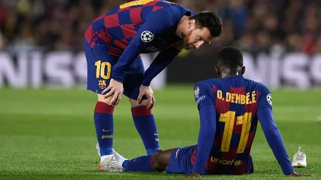 Dembelé volvió a lesionarse | Foto: AFP.