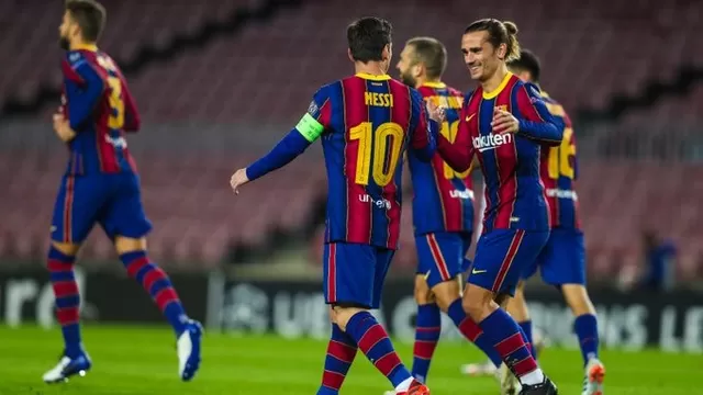 Messi marcó de penal en el triunfo de Barcelona sobre Dinamo Kiev. | Foto: Barcelona/Video: Espn