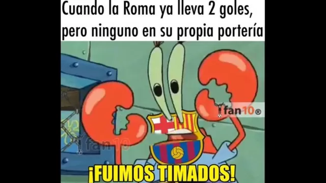 Barcelona eliminado de Champions por la Roma generó estos divertidos memes-foto-5