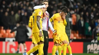 Barcelona empató 1-1 en Valencia y se aleja de la punta en España