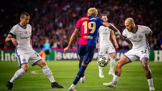 Lamine Yamal anotó en el Barcelona vs Inter Milán por la Champions League / Barcelona